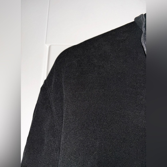 Eileen Fisher Silk Georgette Crepe Classic Collared Shirt L Capsule Closet Relax - Picture 4 of 8